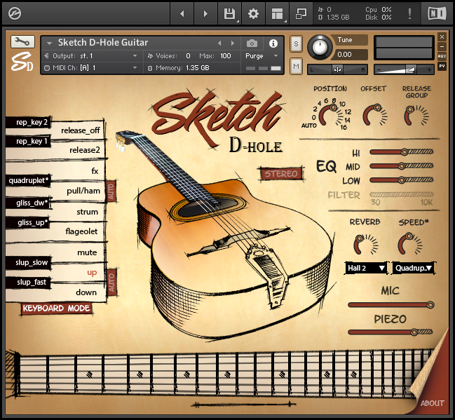 尼龙弦吉他 sketch samples sketch nylon kontakt-hoangbao
