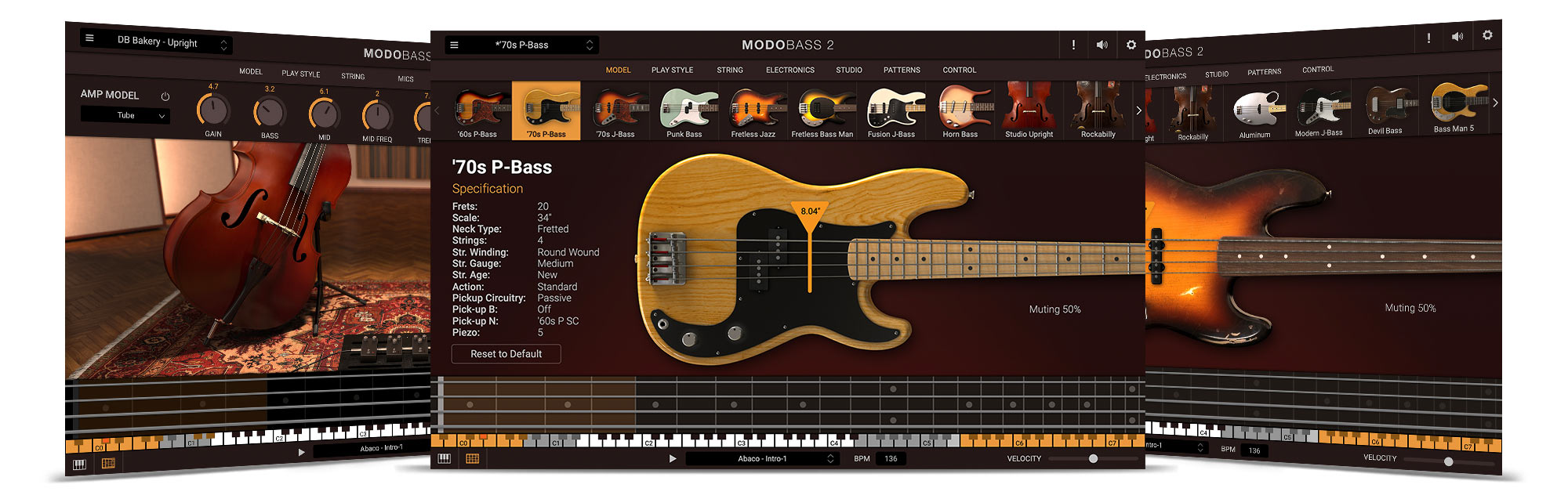 物理建模贝司虚拟乐器 IK Multimedia MODO BASS 2 v2.0.2 Complete Incl Keygen-R2R