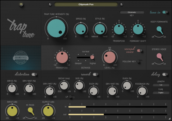 人声自动调音效果器 Soundevice Digital TrapTune v1.0